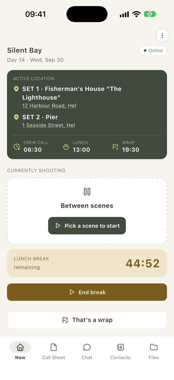 Lunch break countdown